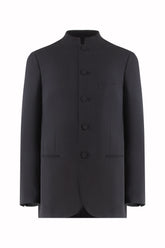Blazer Bruce Tuxedo in Seta e Lana - Nero | Umit Benan