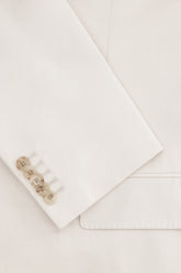 Blazer Pietro a Sei Bottoni in Cashmere e Cotone - Crema Chiaro | Umit Benan