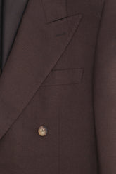 Blazer Doppiopetto Richard in Lino e Lana - Marrone | Umit Benan