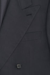 Blazer Doppiopetto Richard in Seta - Blu Scuro | Umit Benan