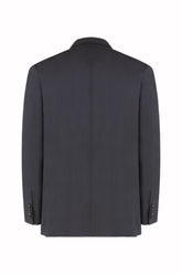 Blazer Doppiopetto Richard in Seta - Blu Scuro | Umit Benan