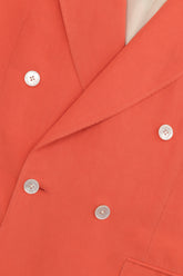 Blazer Doppiopetto Richard in Lino e Seta - Pomodoro | Umit Benan