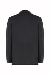 Blazer Doppiopetto Richard in Lana Pregiata - Nero | Umit Benan