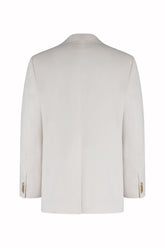 Blazer Bernard in Cashmere e Cotone - Crema Chiaro | Umit Benan