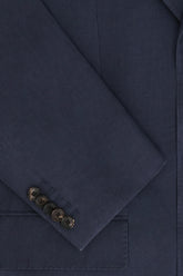 Bernard Blazer in Linen and Silk - Navy | Umit Benan