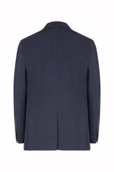 Bernard Blazer in Linen and Silk - Navy | Umit Benan