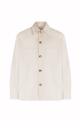 Camicia Jerome in Cashmere e Cotone - Crema Chiaro | Umit Benan