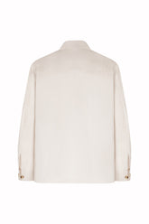 Camicia Jerome in Cashmere e Cotone - Crema Chiaro | Umit Benan