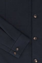 Camicia Jerome in Cashmere e Cotone - Blu Scuro | Umit Benan