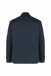 Camicia Jerome in Cashmere e Cotone - Blu Scuro | Umit Benan