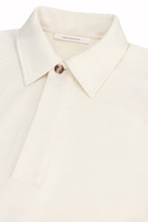 Rugby Polo in Cotton and Silk - Milk | Umit Benan