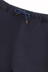 Sly Joggings in Cotton and Silk - Dark Navy | Umit Benan