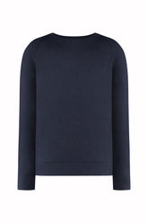 Sunset Crew Neck in Cashmere and Silk - Dark Navy | Umit Benan