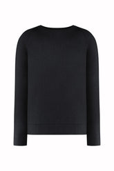 Sunset Crew Neck in Cashmere and Silk - Black | Umit Benan
