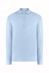 Sunset Polo in Cashmere and Silk - Sugar Paper | Umit Benan