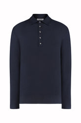 Sunset Polo in Cashmere and Silk - Dark Navy | Umit Benan