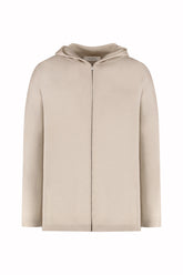 Sunset Hoodie in Cashmere and Silk - Light Beige | Umit Benan