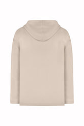 Sunset Hoodie in Cashmere and Silk - Light Beige | Umit Benan