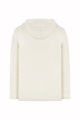 Sunset Hoodie in Cashmere and Silk - Milk | Umit Benan