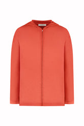 Sunset Hoodie in Cashmere and Silk - Tomato | Umit Benan