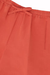 Julian Shorts in Linen and Silk - Tomato | Umit Benan