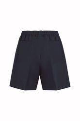 Julian Shorts in Linen and Silk - Dark Navy | Umit Benan