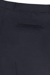 Pantaloni Bernard in Lana Pregiata - Blu Scuro | Umit Benan