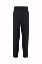 Bernard Tuxedo Trousers in Silk and Wool - Black | Umit Benan
