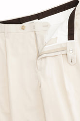 Pantaloni Richard in Cashmere e Cotone - Crema Chiaro | Umit Benan