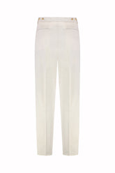 Pantaloni Richard in Cashmere e Cotone - Crema Chiaro | Umit Benan