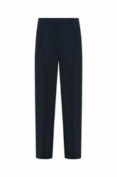 Pantaloni Richard in Cashmere e Cotone - Blu Scuro | Umit Benan