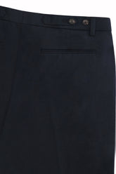 Pantaloni Richard in Cashmere e Cotone - Blu Scuro | Umit Benan