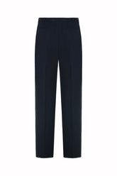 Pantaloni Richard in Cashmere e Cotone - Blu Scuro | Umit Benan