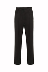 Richard Trousers in Cashmere and Cotton - Black | Umit Benan
