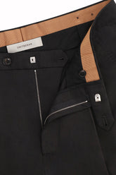 Richard Trousers in Cashmere and Cotton - Black | Umit Benan