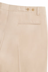Richard Trousers in Silk - Light Cream | Umit Benan