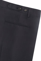 Richard Trousers in Silk - Dark Navy | Umit Benan