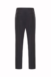 Richard Trousers in Silk - Dark Navy | Umit Benan