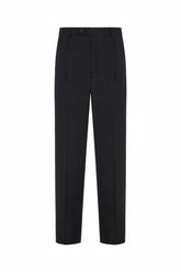 Pantaloni Richard in Lana Pregiata - Nero | Umit Benan
