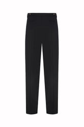 Pantaloni Richard in Lana Pregiata - Nero | Umit Benan