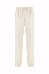 Pantaloni Selly in Seta - Crema Chiaro | Umit Benan
