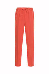 Selly Pants in Linen and Silk - Tomato | Umit Benan