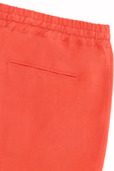 Selly Pants in Linen and Silk - Tomato | Umit Benan