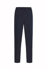 Pantaloni Selly in Seta - Blu Scuro | Umit Benan