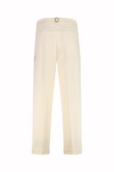 Pantaloni Carpenter in Cotone - Panna | Umit Benan