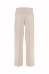 Johnny Trousers in Linen and Wool - Light Cream | Umit Benan