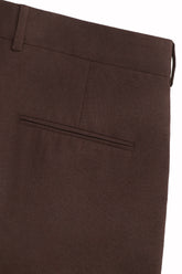 Johnny Trousers in Linen and Wool - Brown | Umit Benan
