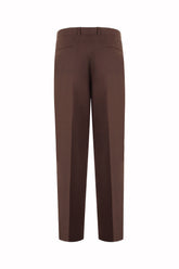 Johnny Trousers in Linen and Wool - Brown | Umit Benan