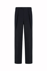 Pantaloni Johnny in Seta - Blu Scuro | Umit Benan