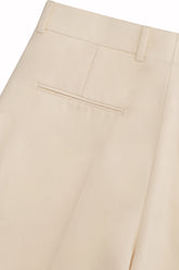 Matt Trousers in Cotton - Cream | Umit Benan